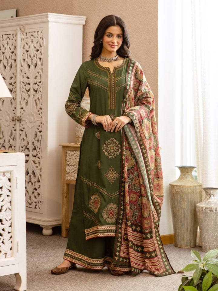 Karen sage embroidery cotton suit set