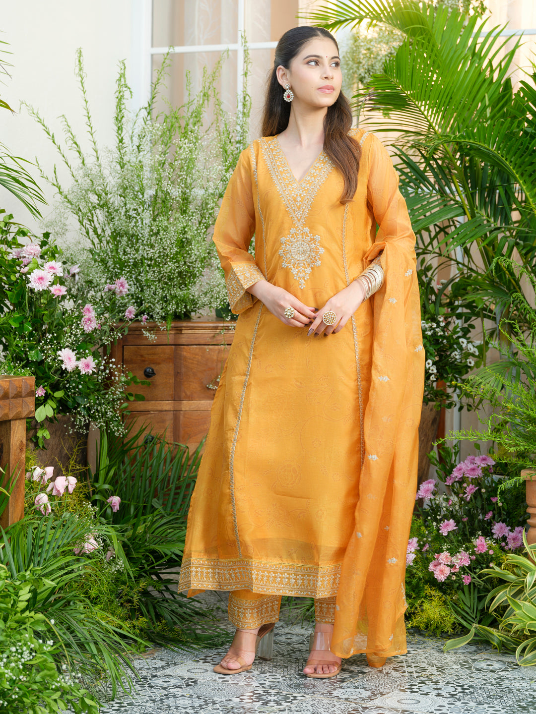 Palash sunshine full work suit set
