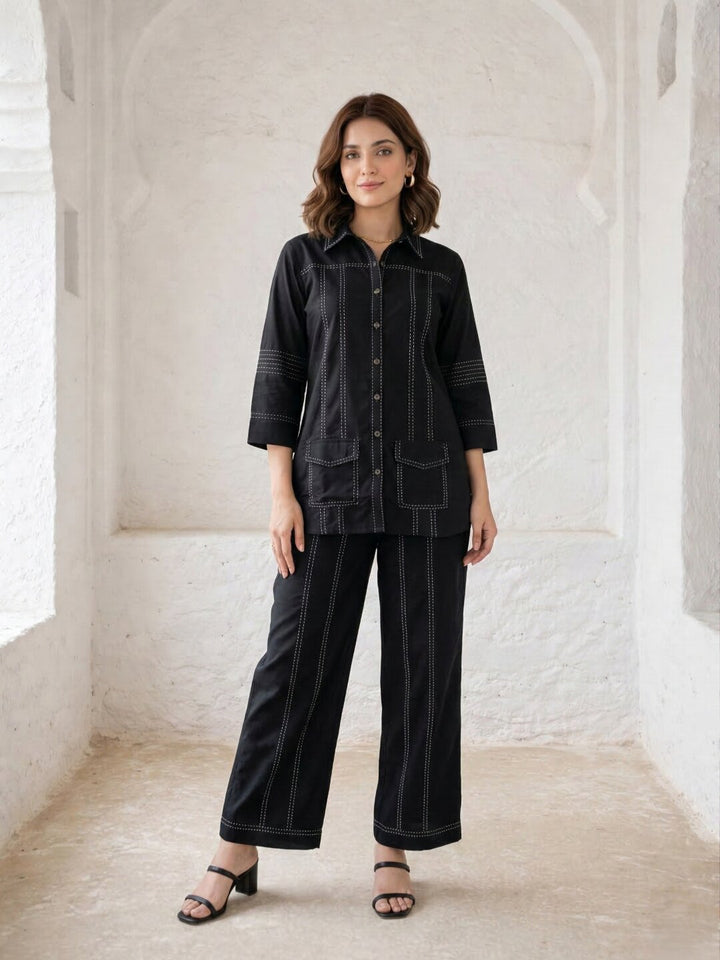 Ridhika onyx cotton co-ord set