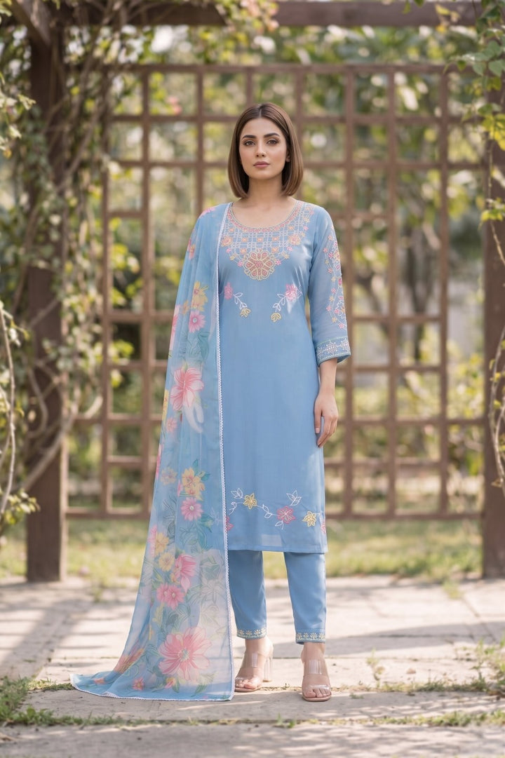 Yami Cadet Embroidered Suit Set