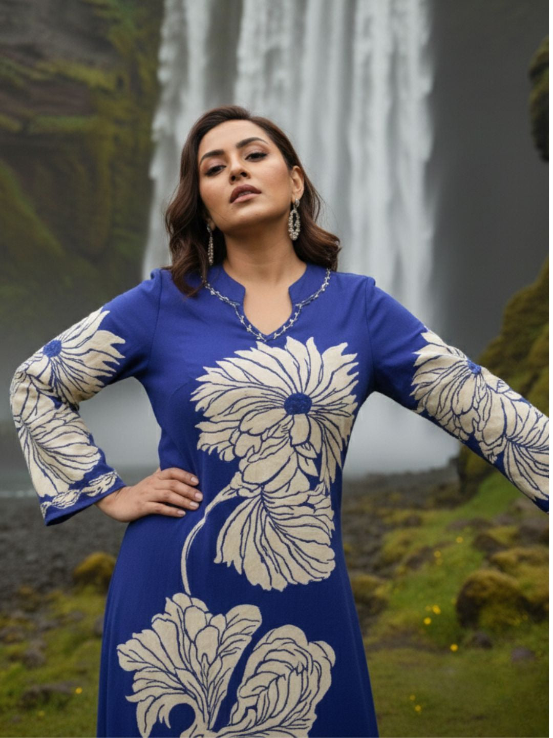 Bakul Spruce Digital Printed Kurta Pant Set