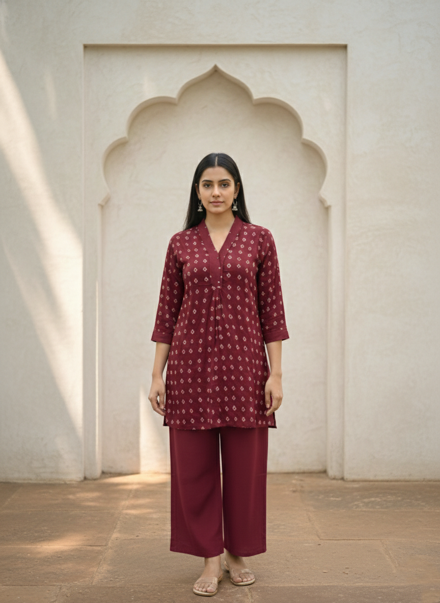 Midushi Merlot Co-ord Set