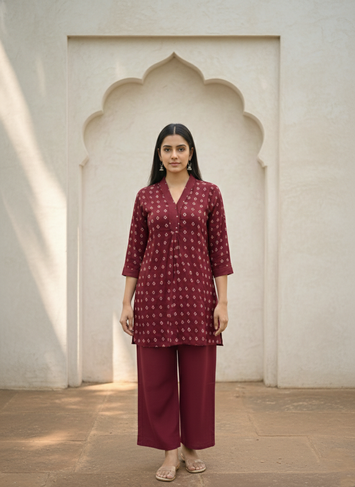 Midushi Merlot Co-ord Set