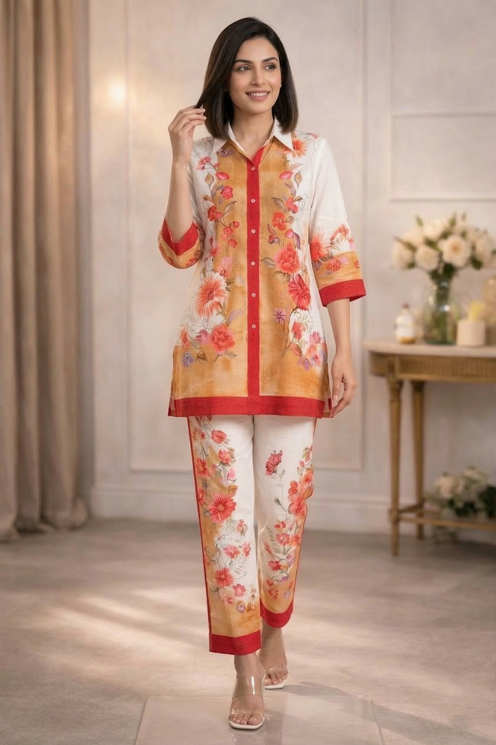 Akshara sand printed co-ord set