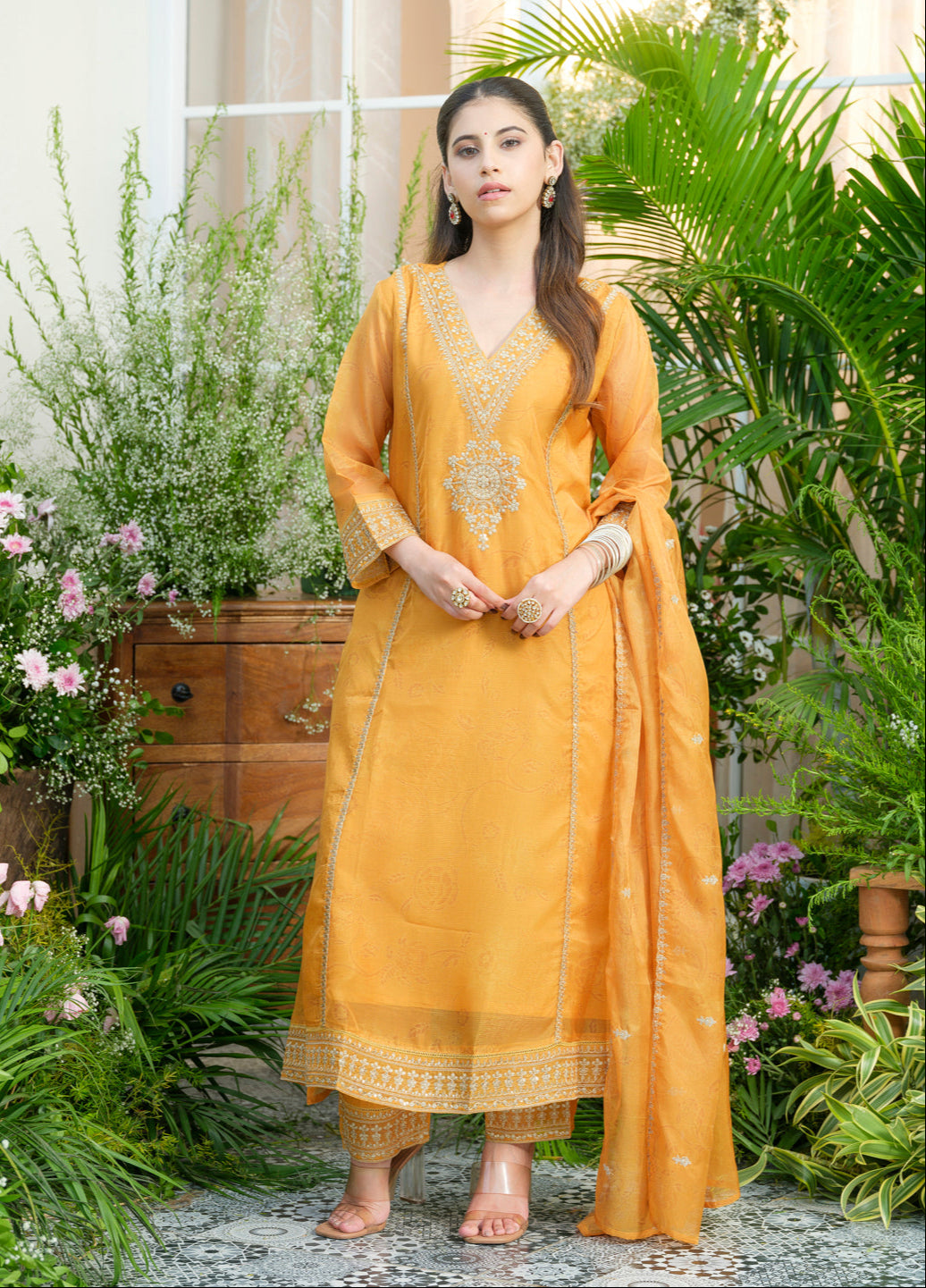 Palash sunshine full work suit set