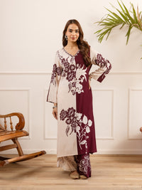 Karen mahagony printed cotton kurta pant set