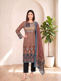 Aranya Walnut Pure Cotton Suit Set