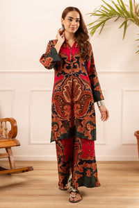 Karen cardinal printed cotton coord set