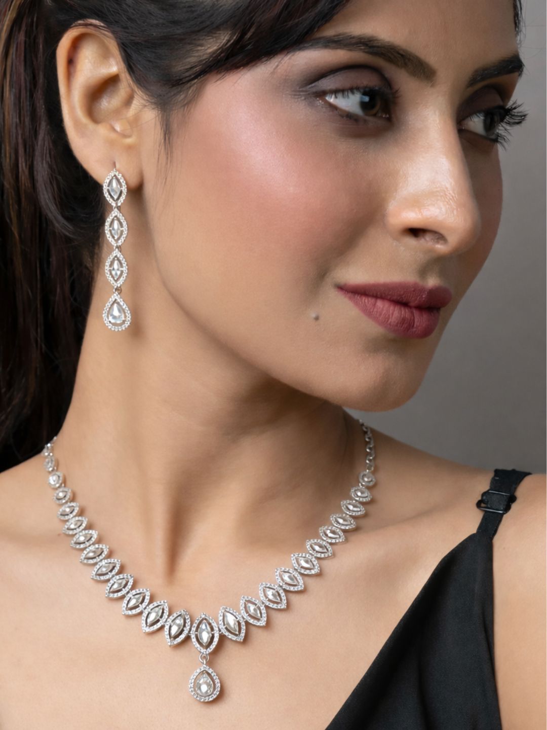 Alankrita Diamond Necklace with Earings