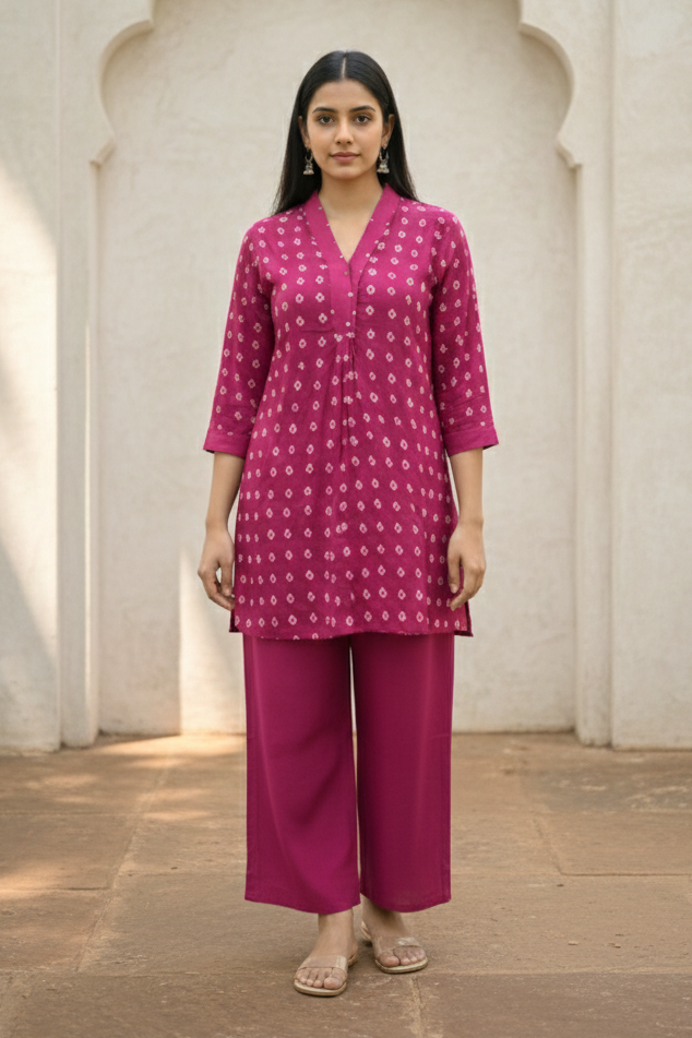 Midushi Rose  Co-ord Set