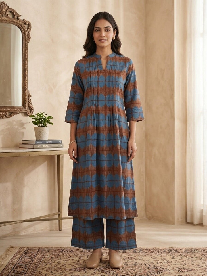 Akshara cela cotton kurta pant set