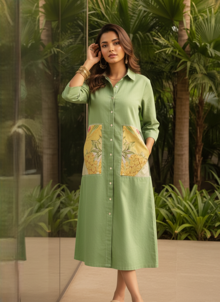 Ivanka Sage cotton dress