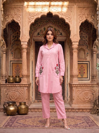 Sarvo softpink cotton co-ord set