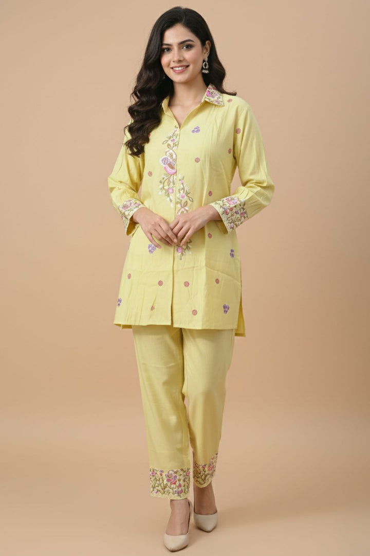 Pankhuri Daffodil Embroidered Co-ord Set