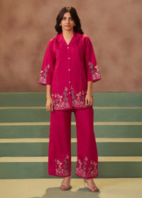 Tiesta Carmine work Co-ord set