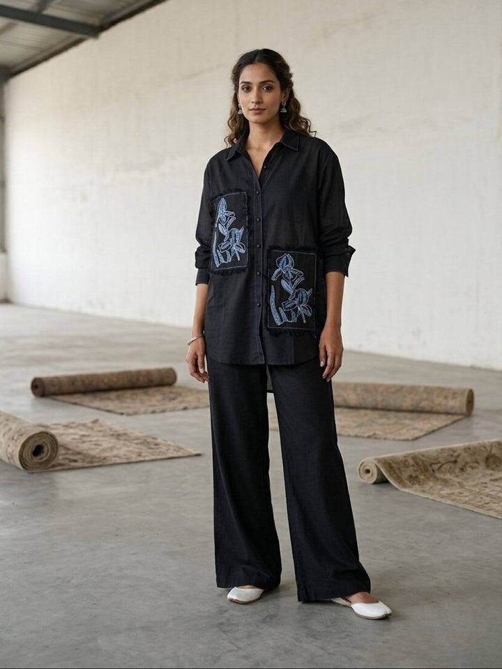 Swades spot embroidery cotton co-ord set