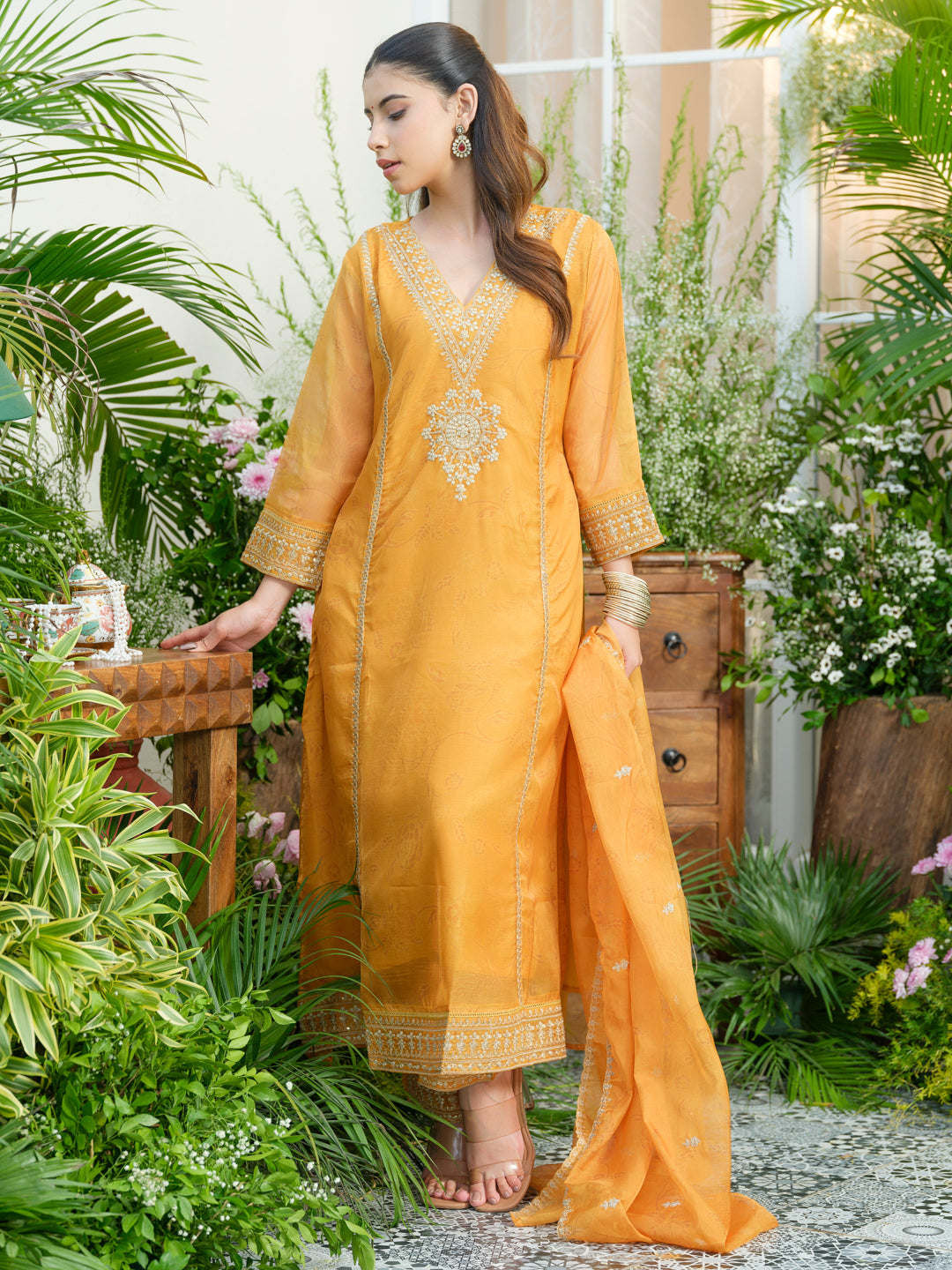 Palash sunshine full work suit set
