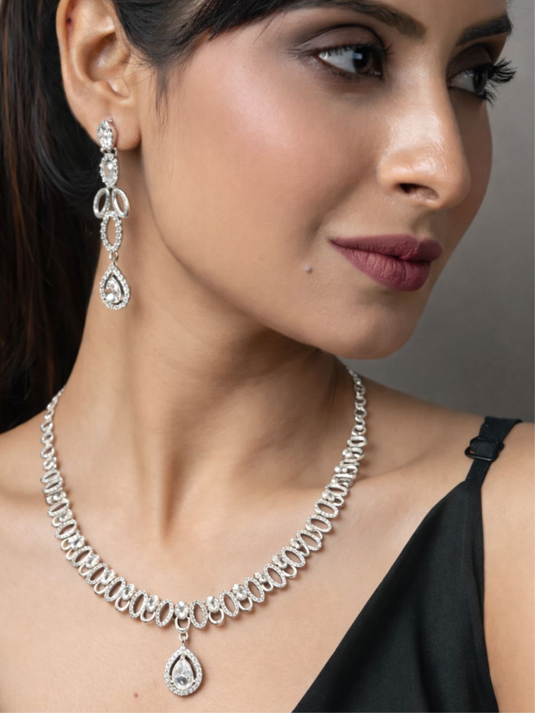 Alankrita Diamond Necklace with Earings