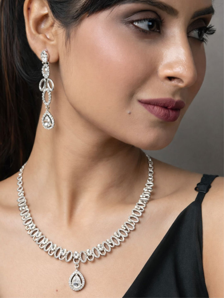 Alankrita Diamond Necklace with Earings