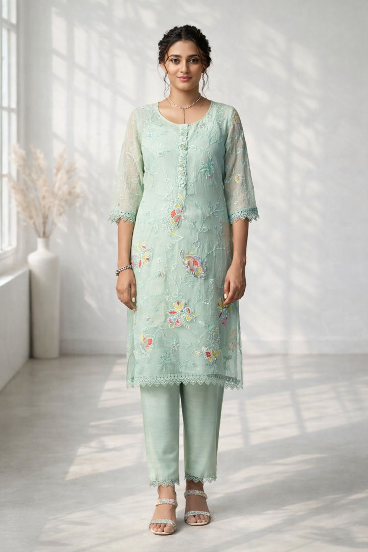 Anumeha moss full work co-ord set