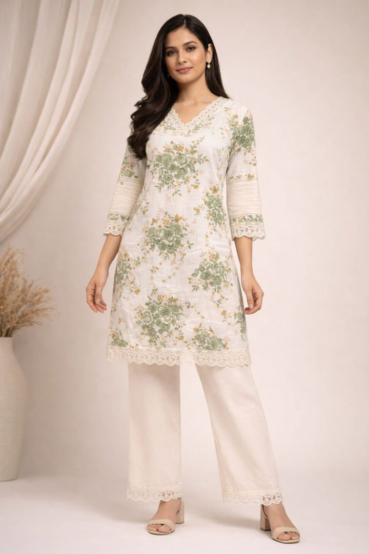 Surbhi moss cotton co-ord set
