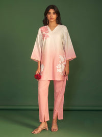 Itrh softpink embroidery cotton co-ord set
