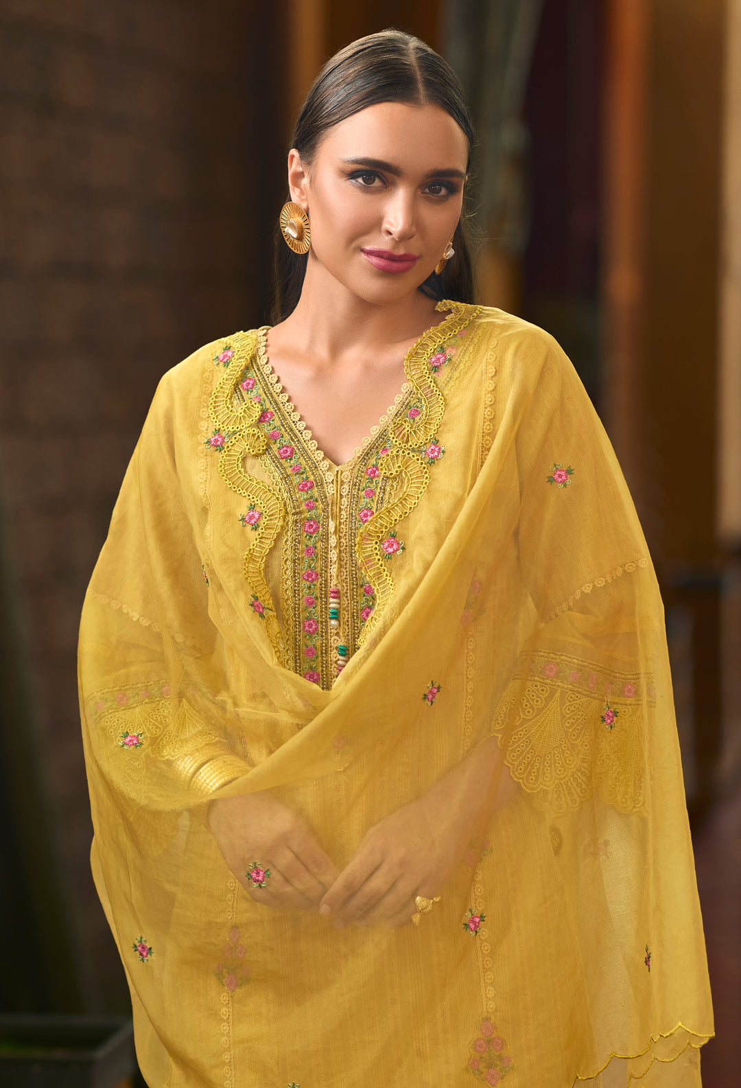 Tasneem Sunshine Embroided Pakistani Suit Set