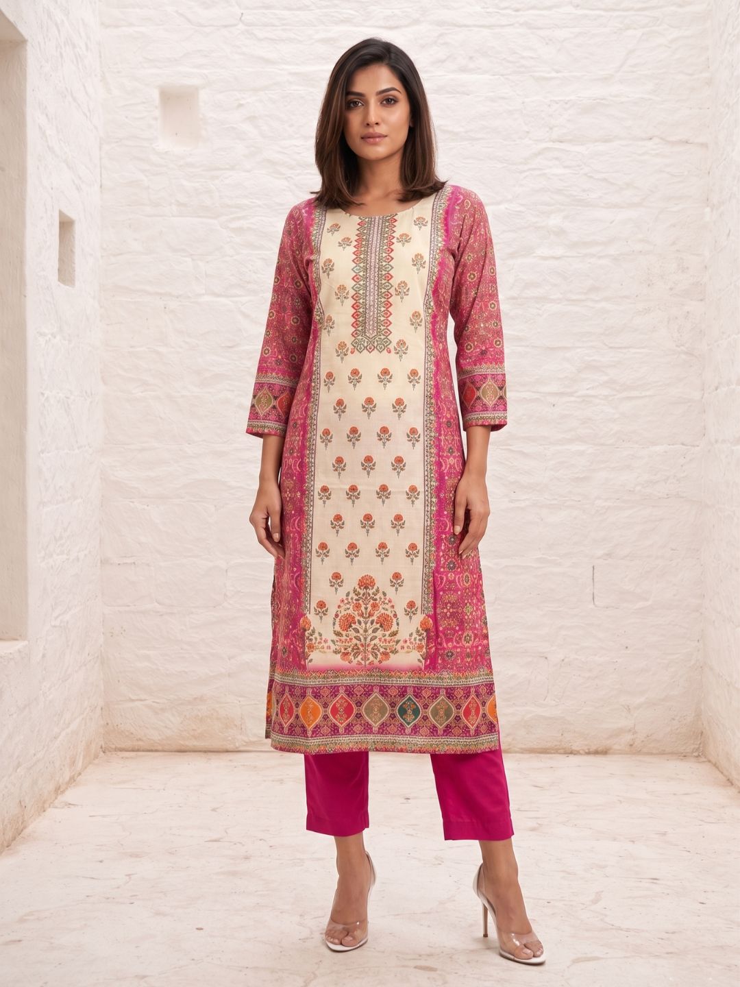 Shanti Rose Printed Suit set