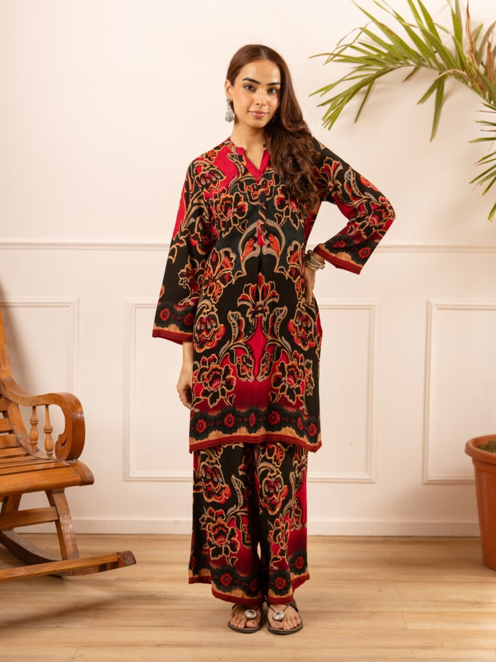 Karen ruby printed co-ord set