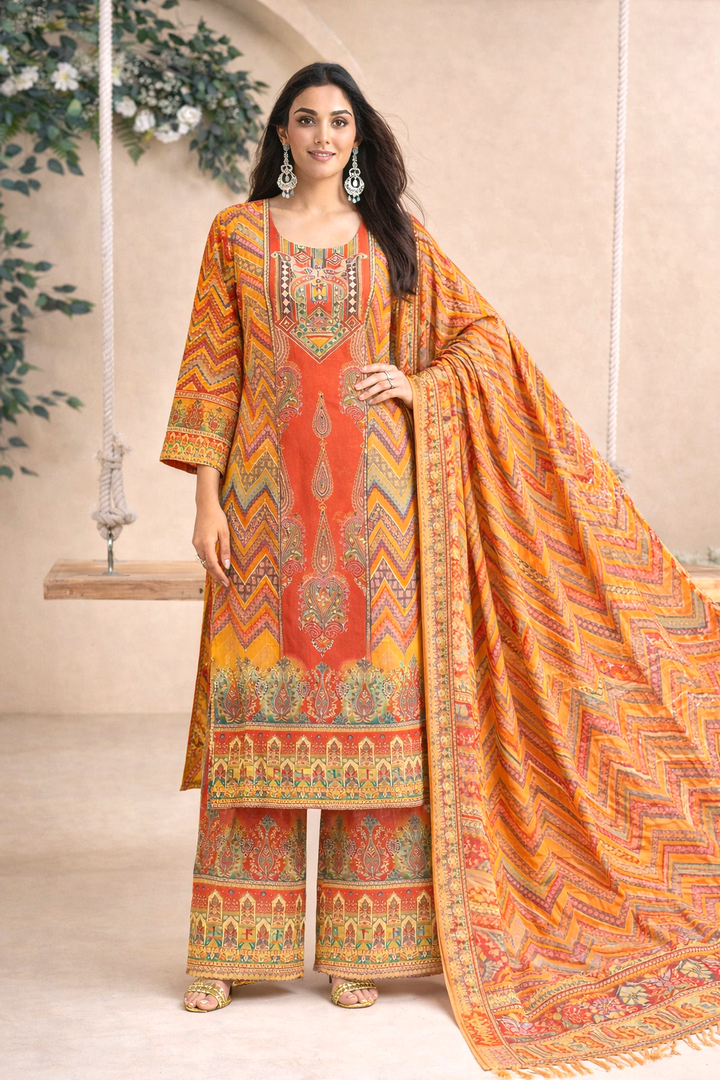 Morni amber full work suit set