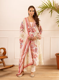 Karen ecru cotton suit set