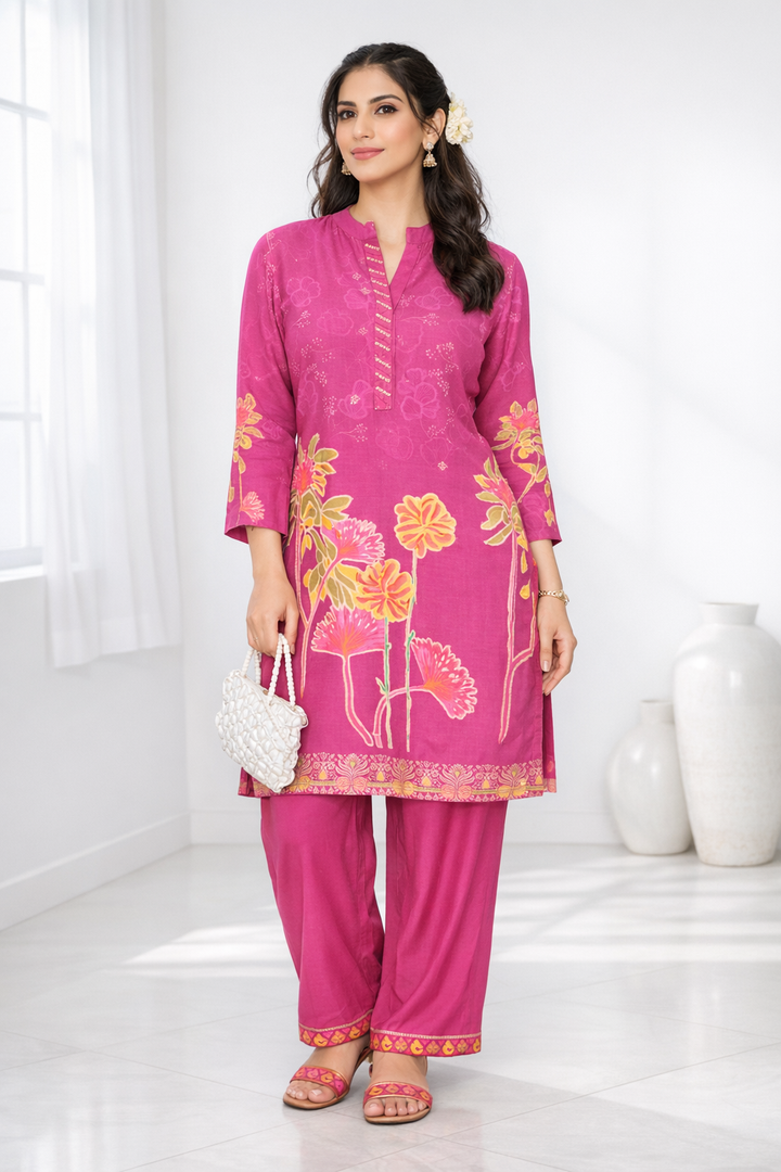 Palash flamingo premium co-ord set