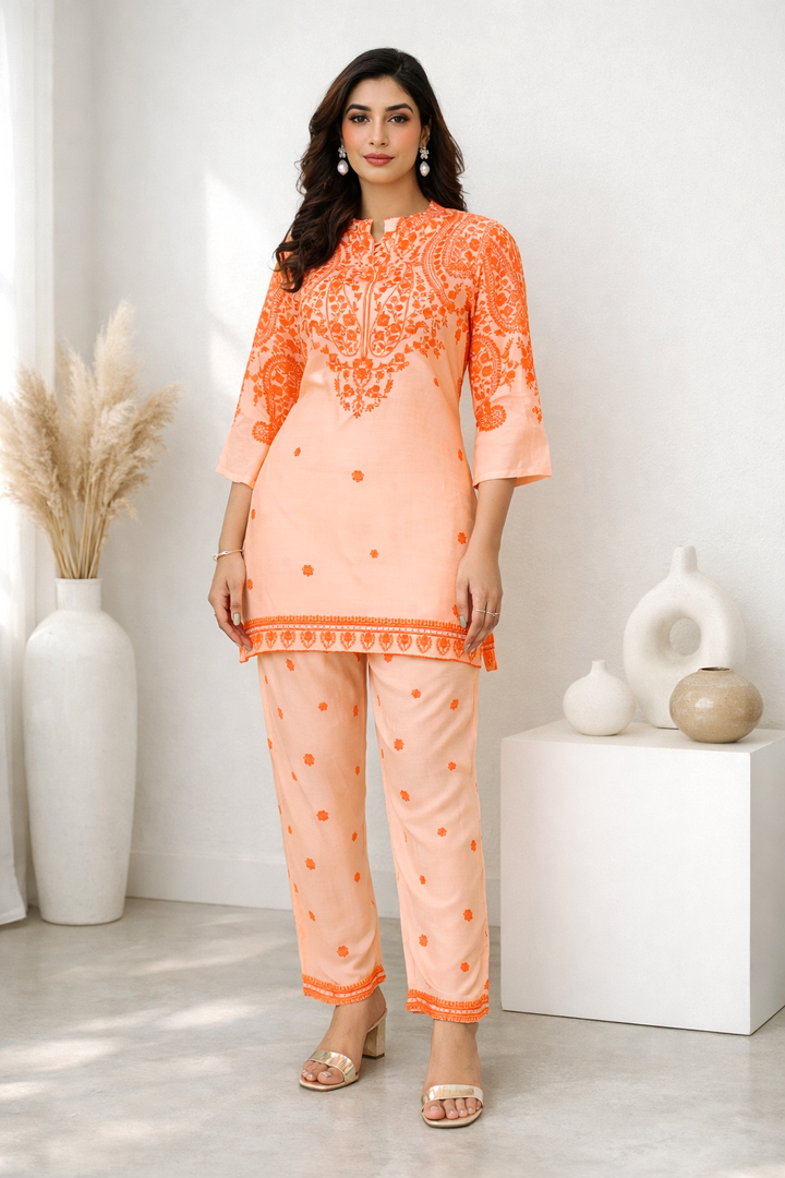 RAAGVI SCARLET COTTON Co-Ord SET