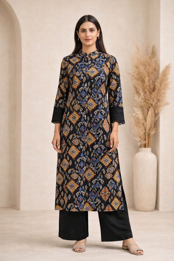 Surbhi sable cotton kurta pant set