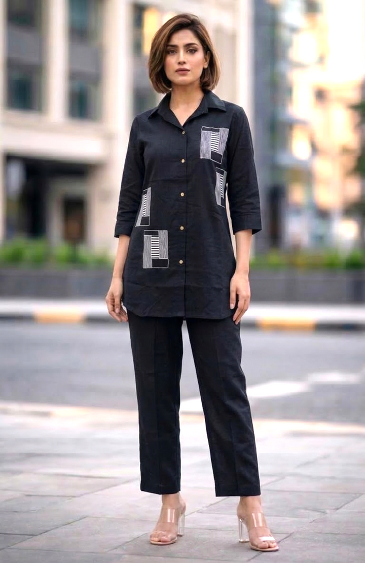 Sorbo sable cotton co-ord set