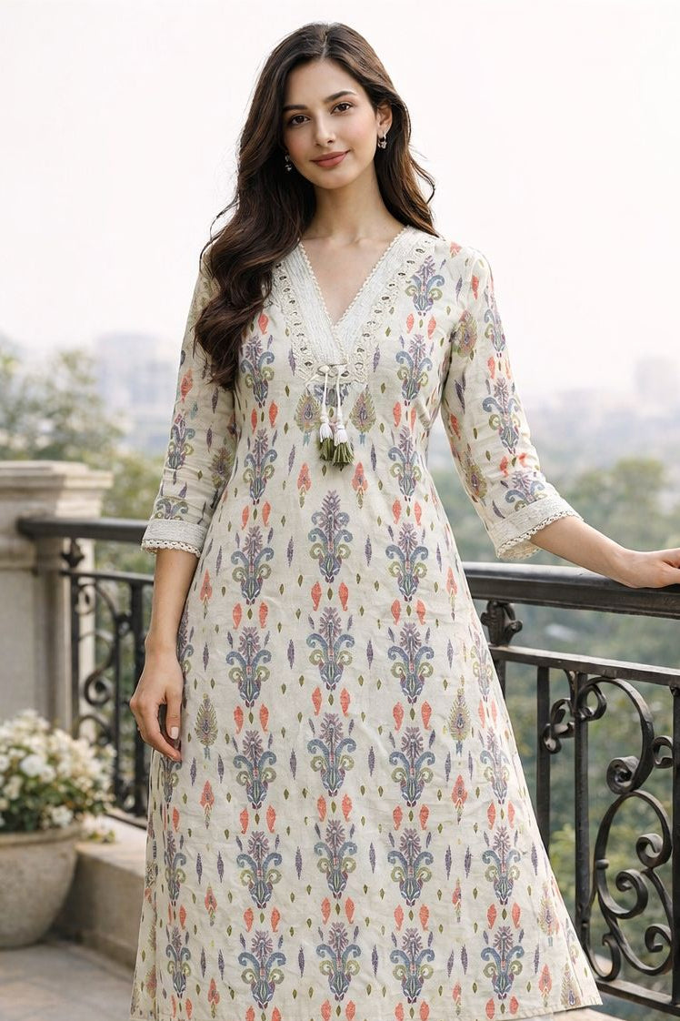 Surbhi squash cotton kurta pant set
