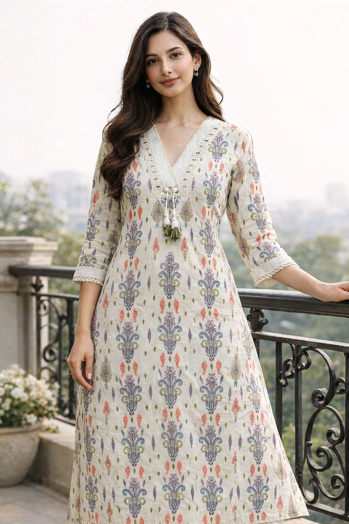 Surbhi squash cotton kurta pant set