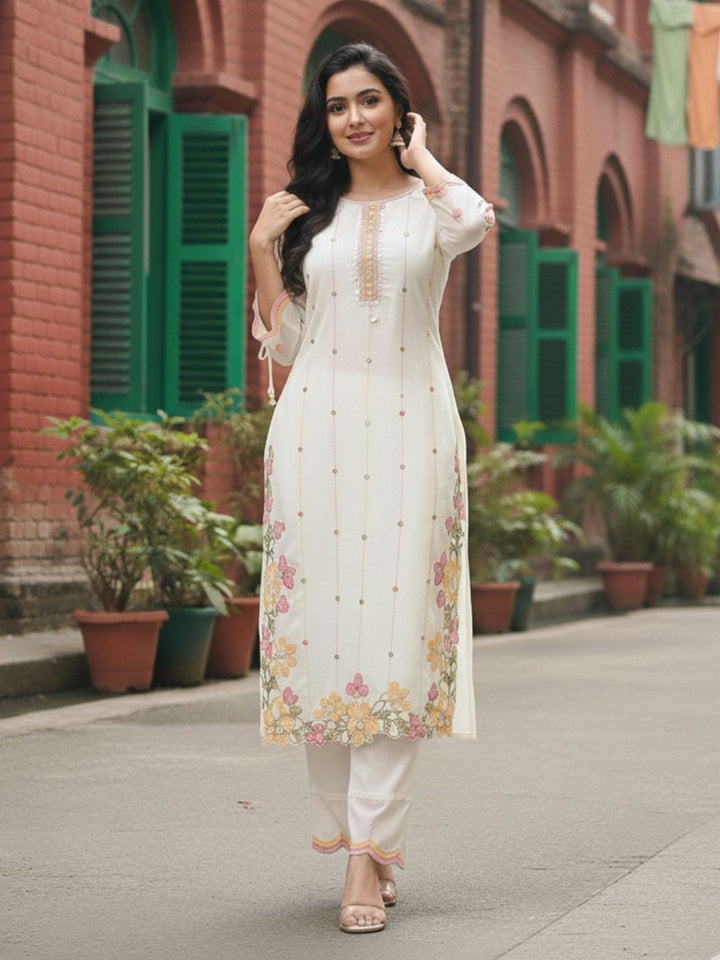 Nadira Saint Full Embroidery Lawn Suit Set