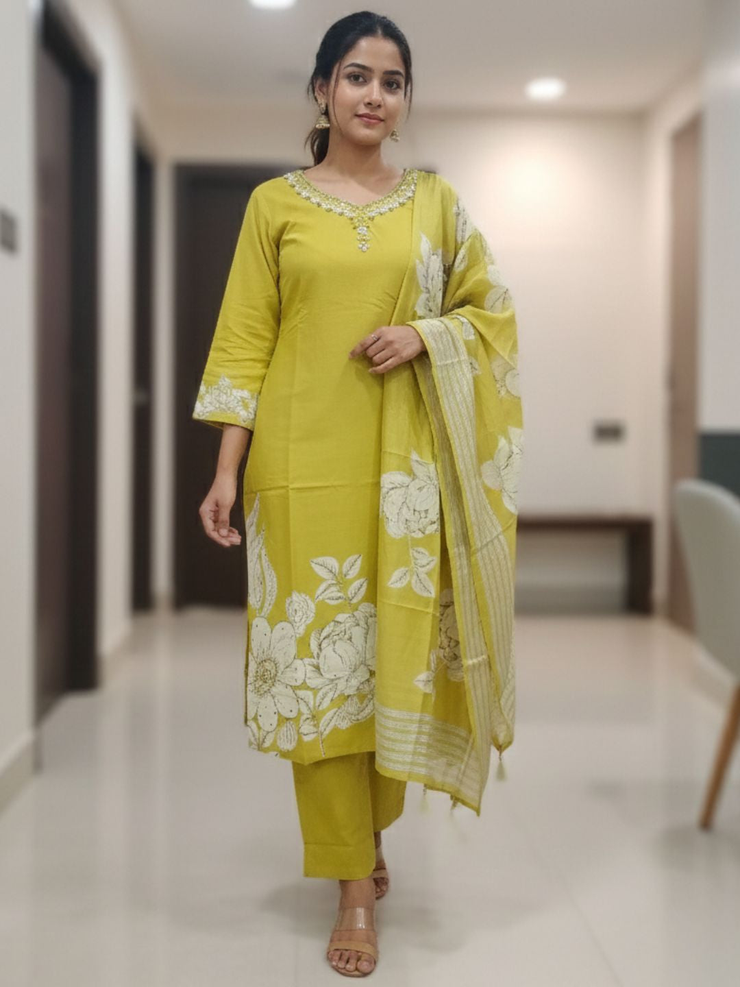 Reet Amber Printed Work Suit Set