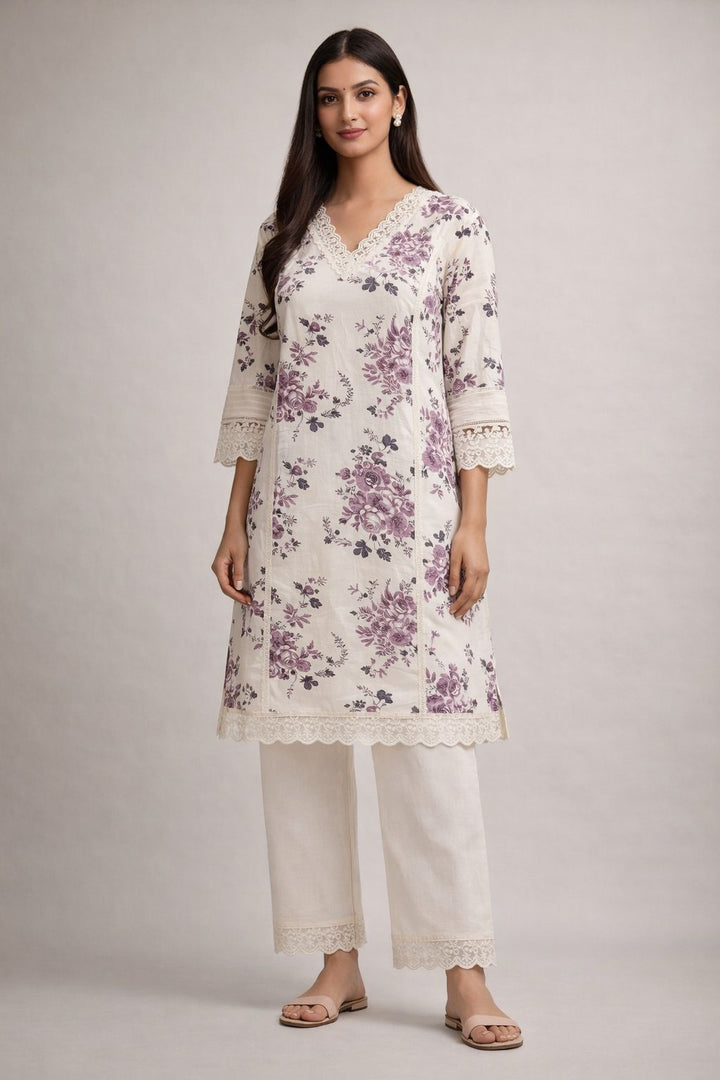 Surbhi allium cotton co-ord set