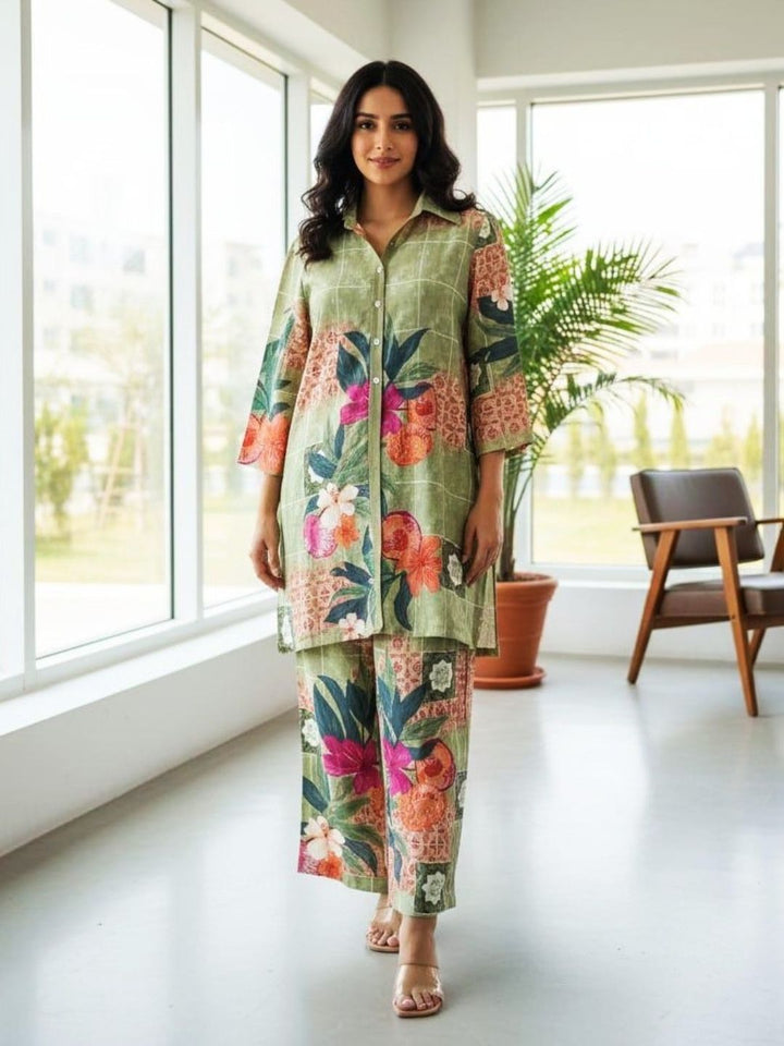 Akshara kelly printed Cotton co-ord set