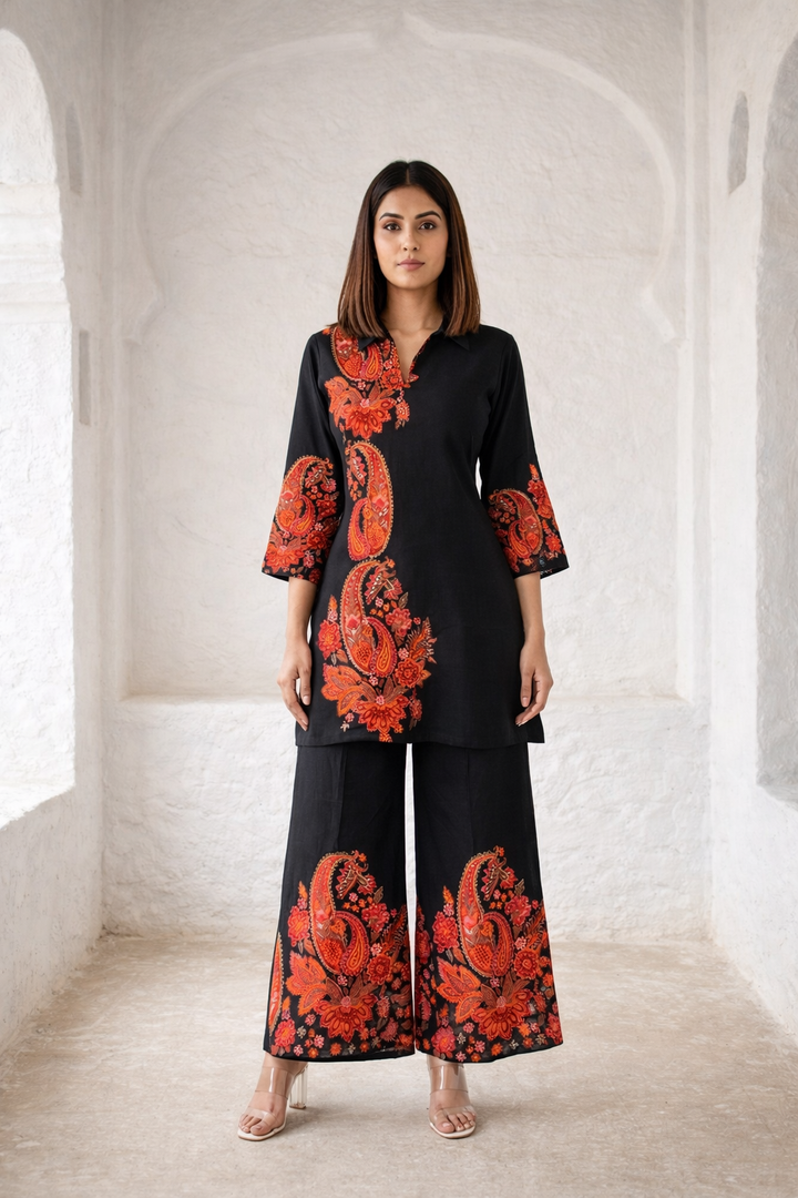Akshara sepia printed co-ord set