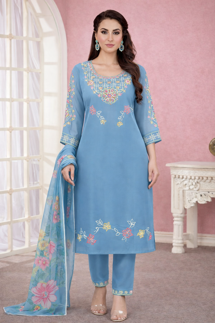 Yami Cadet Embroidered Suit Set