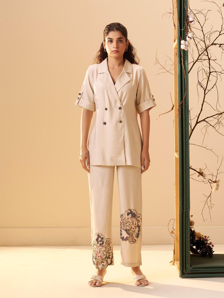Tisca Tuscan embroidery co-ord set