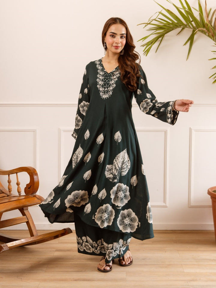 Karen pacific printed cotton kurta pant set
