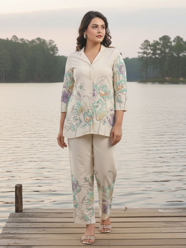 Hardik Snow Printed Cotton Co-ord Set