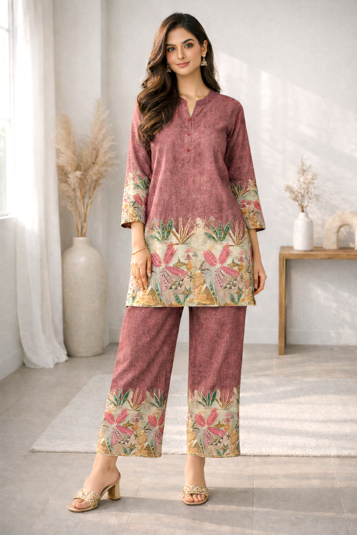 Reet Clay Printed Co-ord Set