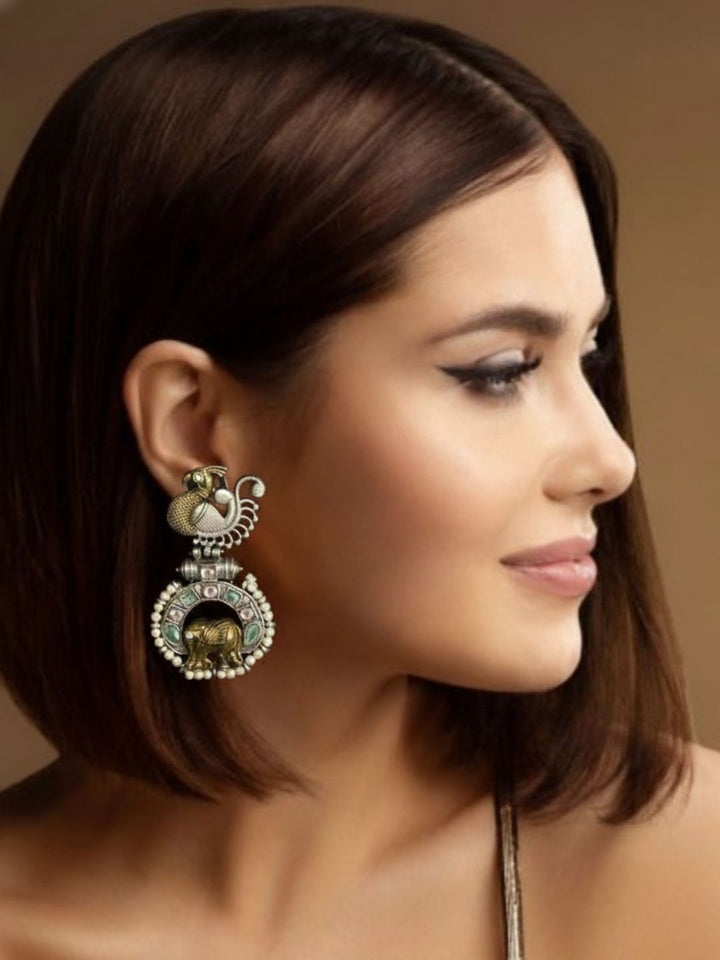 Antara Oxidised Earrings