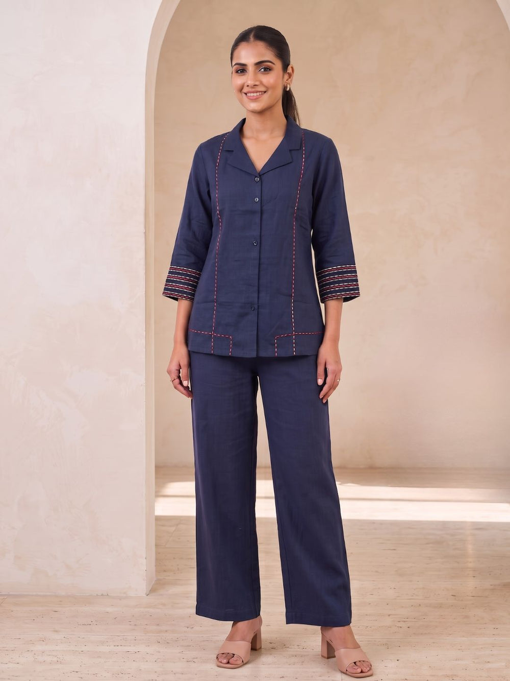 Prisha Command embroidery cotton co-ord set