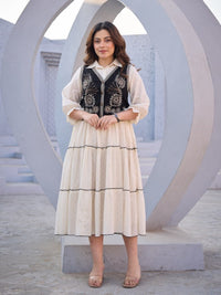 Tatva magnolia cotton jacket dress